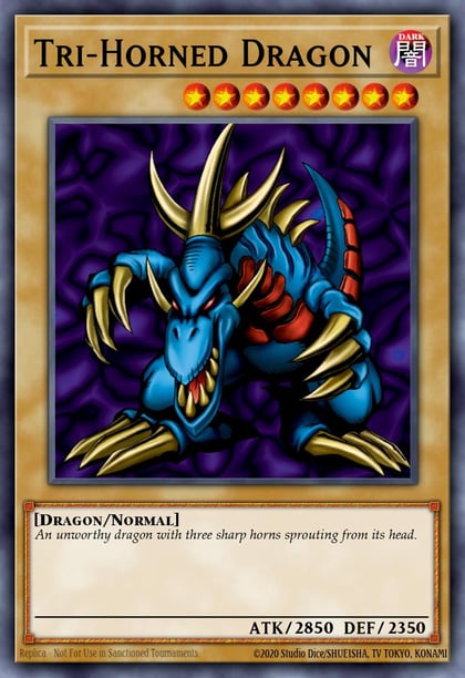 Tri-Horned Dragon (LOB-EN000), Legend of Blue Eyes White Dragon (25th Anniversary Edition) LOB-EN000