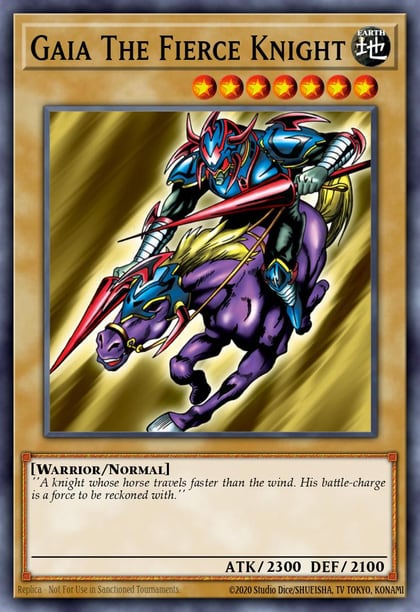 Gaia The Fierce Knight, Legend of Blue Eyes White Dragon (25th Anniversary Edition) LOB-EN006
