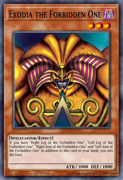 Exodia the Forbidden One, Legend of Blue Eyes White Dragon (25th Anniversary Edition) LOB-EN124