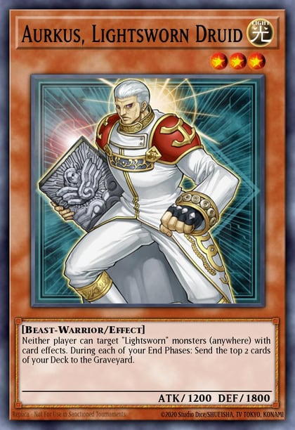 Aurkus, Lightsworn Druid, Light of Destruction LODT-EN081