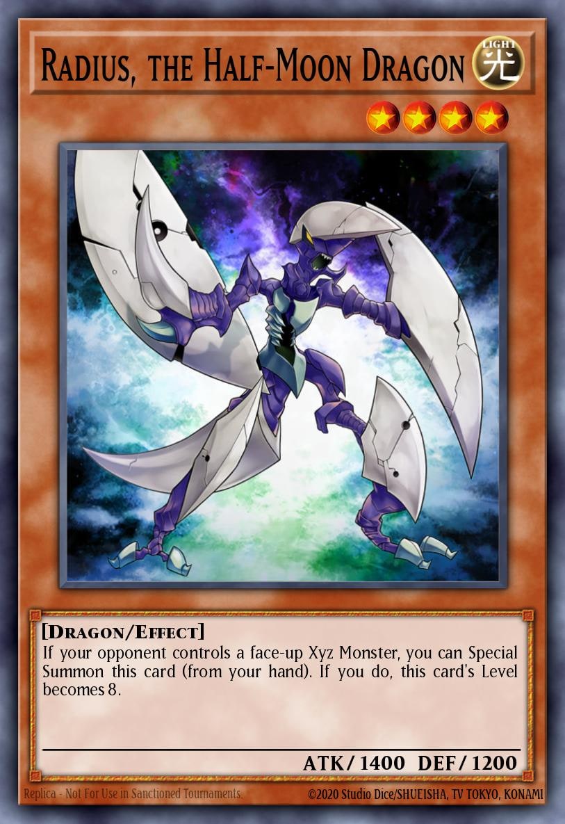 Radius, the Half-Moon Dragon, Lord of the Tachyon Galaxy LTGY-EN014