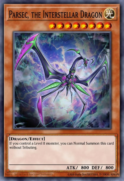 Parsec, the Interstellar Dragon, Lord of the Tachyon Galaxy LTGY-EN015