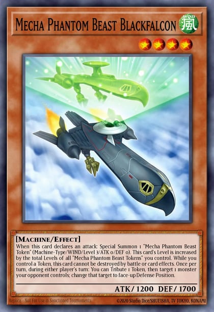 Mecha Phantom Beast Blackfalcon, Lord of the Tachyon Galaxy LTGY-EN023