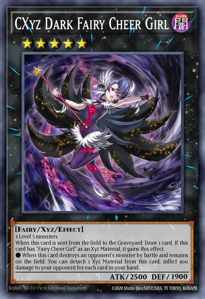CXyz Dark Fairy Cheer Girl, Lord of the Tachyon Galaxy LTGY-EN047