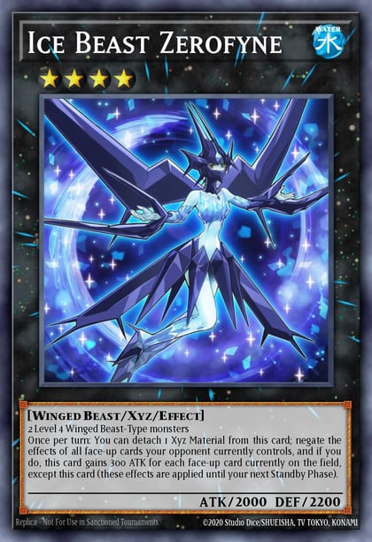 Ice Beast Zerofyne, Lord of the Tachyon Galaxy LTGY-EN049
