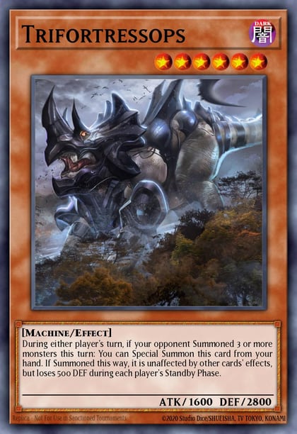 Trifortressops, Lord of the Tachyon Galaxy LTGY-EN084