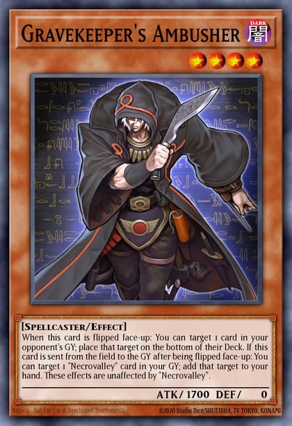 Gravekeeper's Ambusher, Legacy of the Valiant LVAL-EN032