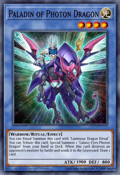 Paladin of Photon Dragon, Legacy of the Valiant LVAL-EN045