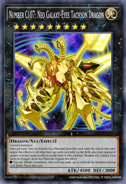 Number C107: Neo Galaxy-Eyes Tachyon Dragon, Maximum Gold MAGO-EN063