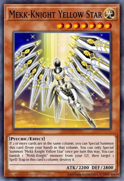 Mekk-Knight Yellow Star, Maze of Memories MAZE-EN044