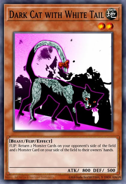 Dark Cat with White Tail, Magician's Force MFC-083