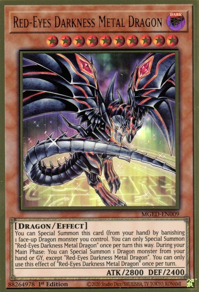 Red-Eyes Darkness Metal Dragon (Alternate Art), Maximum Gold: El Dorado MGED-EN009