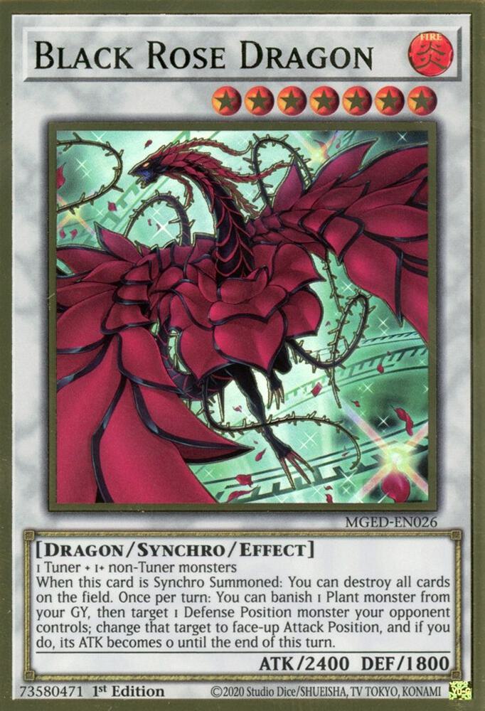 Black Rose Dragon (Alternate Art), Maximum Gold: El Dorado MGED-EN026