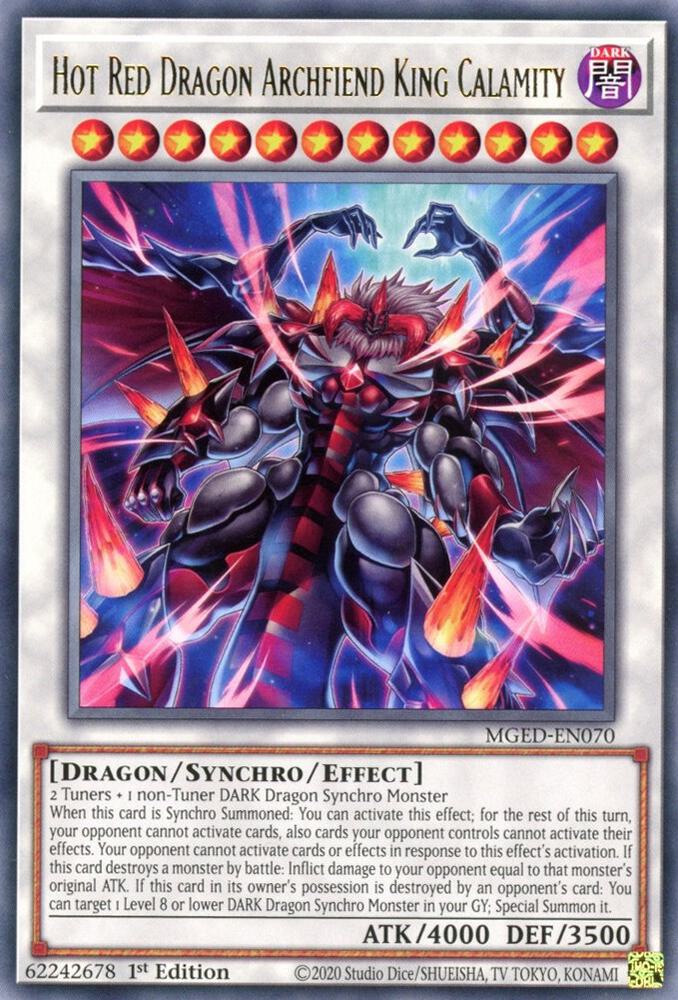 Hot Red Dragon Archfiend King Calamity, Maximum Gold: El Dorado MGED-EN070