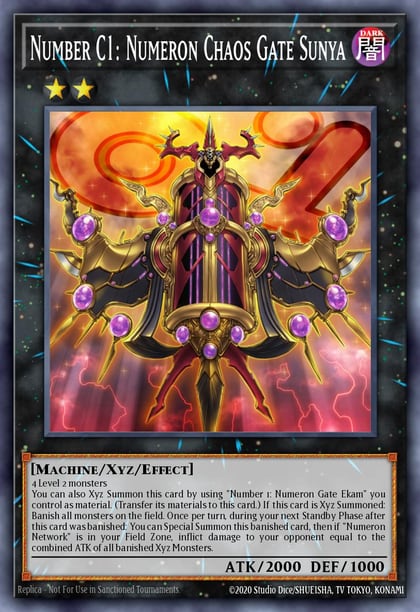 Number C1: Numeron Chaos Gate Sunya, Maximum Gold: El Dorado MGED-EN082