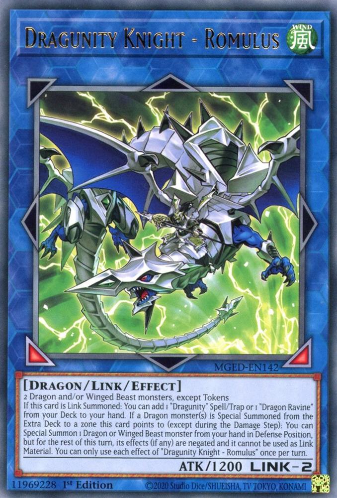 Dragunity Knight - Romulus, Maximum Gold: El Dorado MGED-EN142