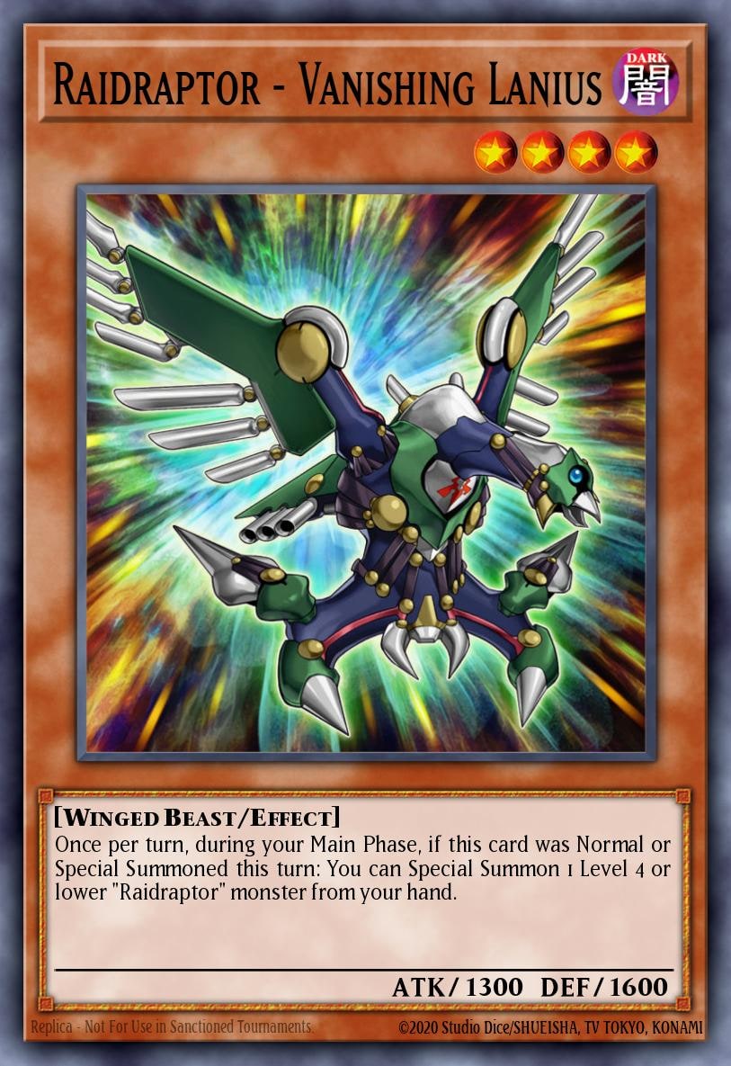 Raidraptor - Vanishing Lanius, 2015 Mega-Tins Mega Pack MP15-EN201