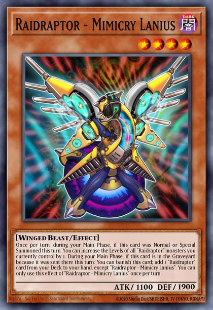 Raidraptor - Mimicry Lanius, 2016 Mega-Tins Mega Pack MP16-EN015