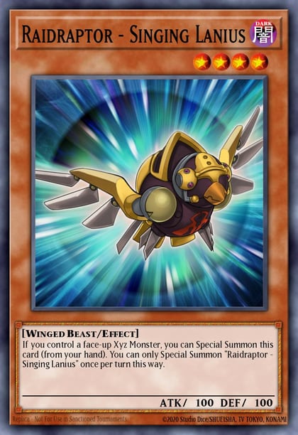 Raidraptor - Singing Lanius, 2016 Mega-Tins Mega Pack MP16-EN059