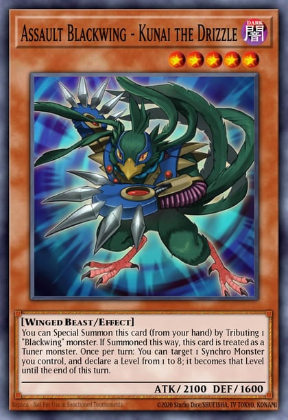 Assault Blackwing - Kunai the Drizzle, 2016 Mega-Tins Mega Pack MP16-EN119