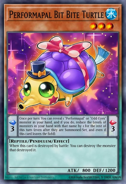 Performapal Bit Bite Turtle, 2016 Mega-Tins Mega Pack MP16-EN176