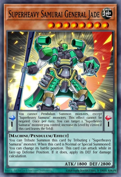 Superheavy Samurai General Jade, 2016 Mega-Tins Mega Pack MP16-EN181