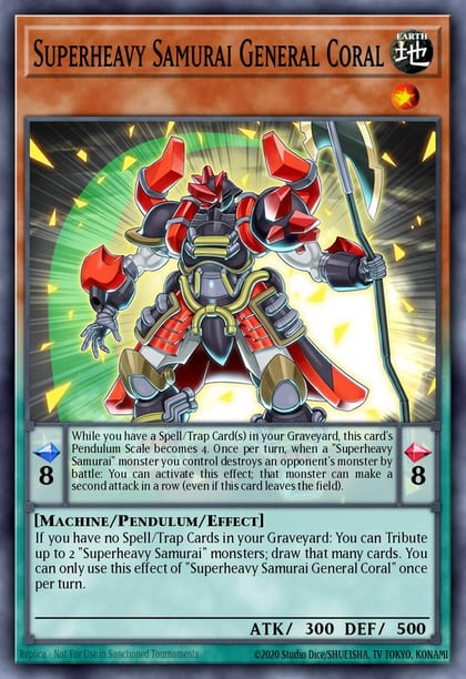 Superheavy Samurai General Coral, 2016 Mega-Tins Mega Pack MP16-EN182