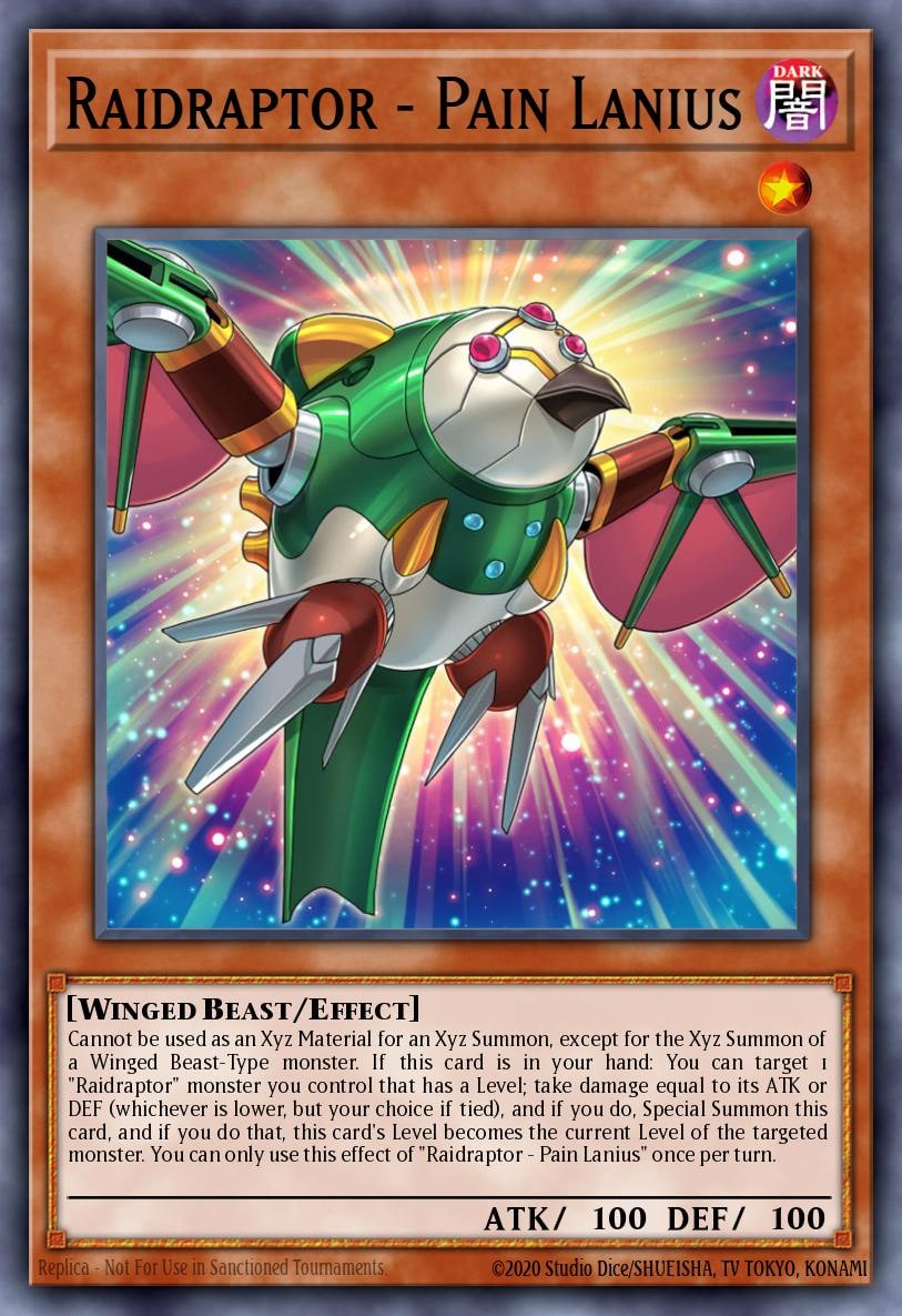 Raidraptor - Pain Lanius, 2017 Mega-Tins Mega Pack MP17-EN007