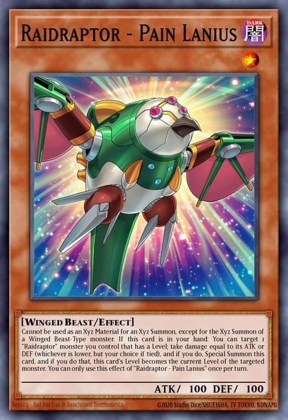 Raidraptor - Pain Lanius, 2017 Mega-Tins Mega Pack MP17-EN007