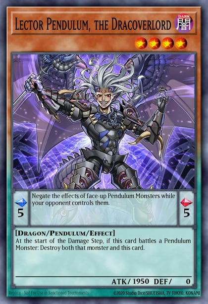 Lector Pendulum, the Dracoverlord, 2017 Mega-Tins Mega Pack MP17-EN014