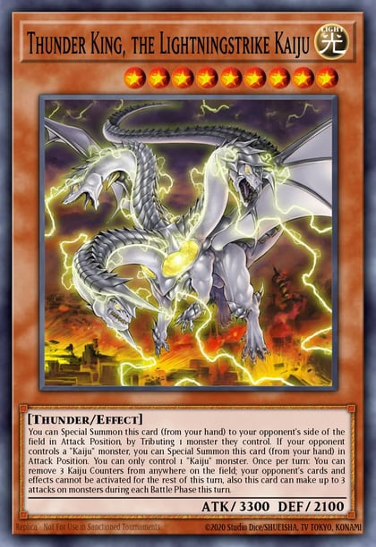 Thunder King, the Lightningstrike Kaiju, 2017 Mega-Tins Mega Pack MP17-EN046