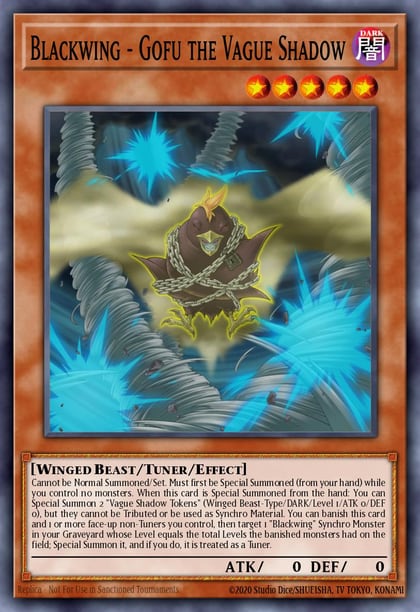 Blackwing - Gofu the Vague Shadow, 2017 Mega-Tins Mega Pack MP17-EN068