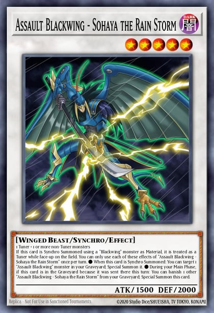 Assault Blackwing - Sohaya the Rain Storm, 2017 Mega-Tins Mega Pack MP17-EN096