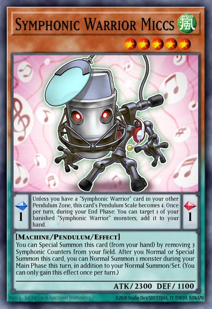 Symphonic Warrior Miccs, 2017 Mega-Tins Mega Pack MP17-EN238