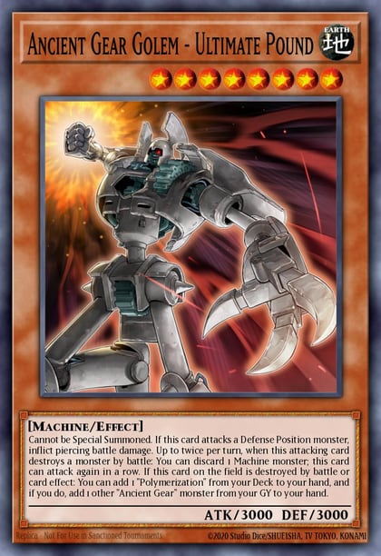 Ancient Gear Golem - Ultimate Pound, 2018 Mega-Tins Mega Pack MP18-EN103