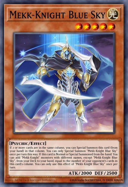 Mekk-Knight Blue Sky, 2018 Mega-Tins Mega Pack MP18-EN177