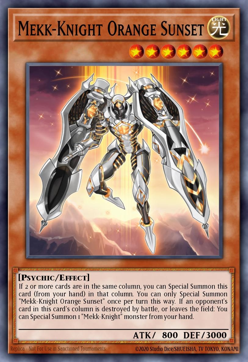 Mekk-Knight Orange Sunset, 2018 Mega-Tins Mega Pack MP18-EN179