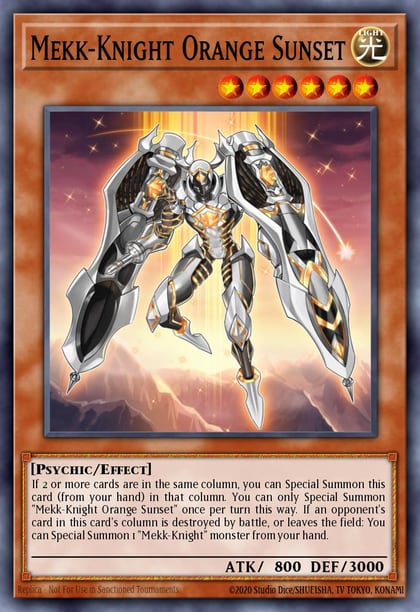 Mekk-Knight Orange Sunset, 2018 Mega-Tins Mega Pack MP18-EN179