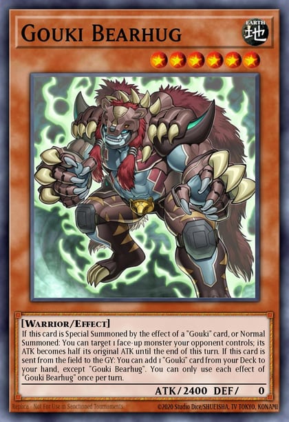 Gouki Bearhug, 2019 Gold Sarcophagus Tin Mega Pack MP19-EN007