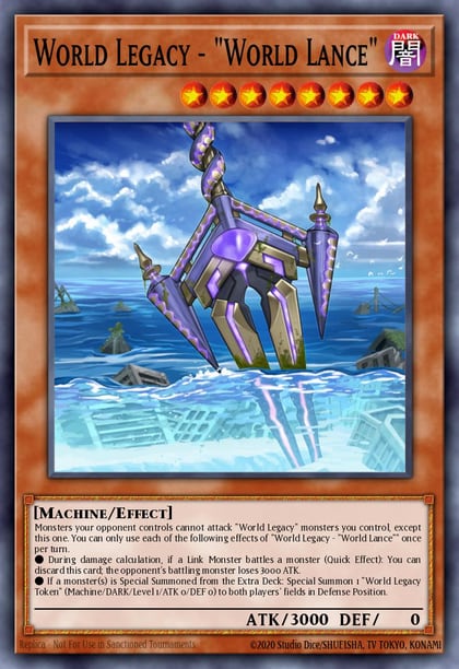 World Legacy - "World Lance", 2019 Gold Sarcophagus Tin Mega Pack MP19-EN012
