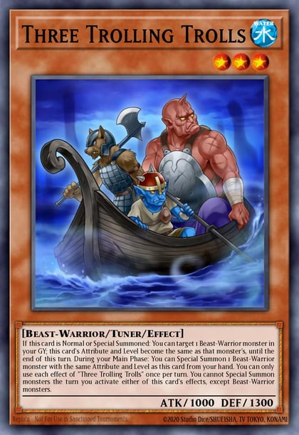 Three Trolling Trolls, 2019 Gold Sarcophagus Tin Mega Pack MP19-EN015