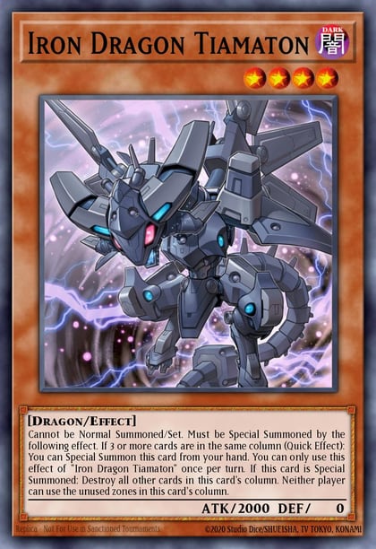 Iron Dragon Tiamaton, 2019 Gold Sarcophagus Tin Mega Pack MP19-EN016