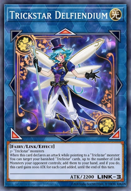 Trickstar Delfiendium, 2019 Gold Sarcophagus Tin Mega Pack MP19-EN023