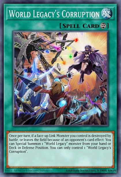 World Legacy's Corruption, 2019 Gold Sarcophagus Tin Mega Pack MP19-EN037