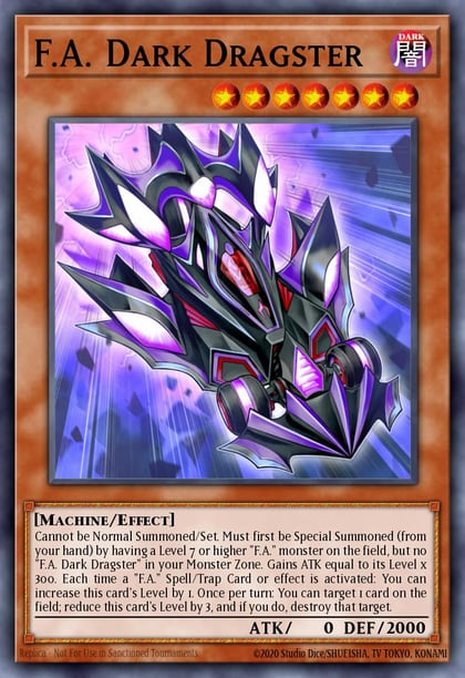 F.A. Dark Dragster, 2019 Gold Sarcophagus Tin Mega Pack MP19-EN060