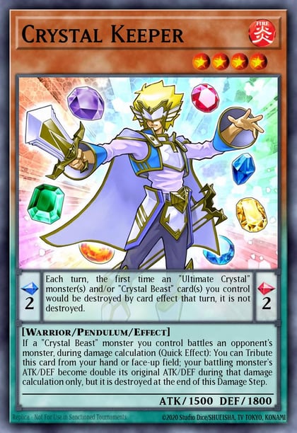 Crystal Keeper, 2019 Gold Sarcophagus Tin Mega Pack MP19-EN066