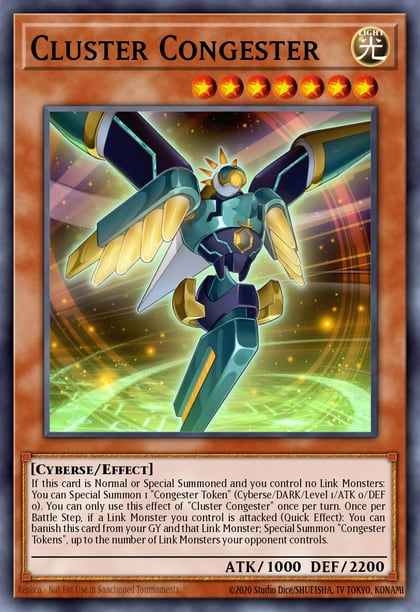Cluster Congester, 2019 Gold Sarcophagus Tin Mega Pack MP19-EN073