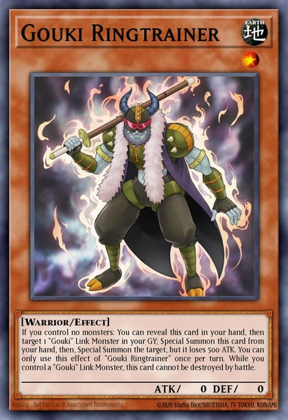 Gouki Ringtrainer, 2019 Gold Sarcophagus Tin Mega Pack MP19-EN076