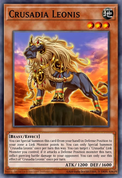 Crusadia Leonis, 2019 Gold Sarcophagus Tin Mega Pack MP19-EN079