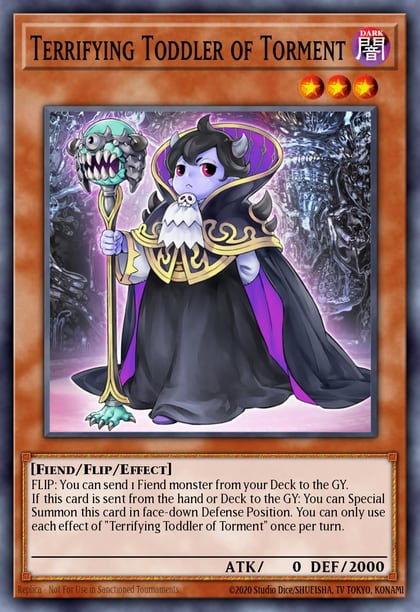 Terrifying Toddler of Torment, 2019 Gold Sarcophagus Tin Mega Pack MP19-EN091